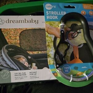 Bundle Dreambaby Car Sun Shades and SafeFit Stroller Hook